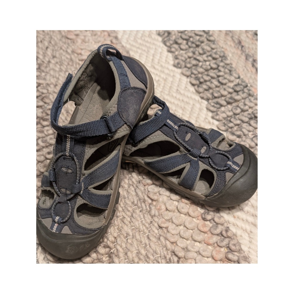 Keen Newport H2 Navy Blue Grey Water Sandals Hiking Shoes Youth 5 Women 7